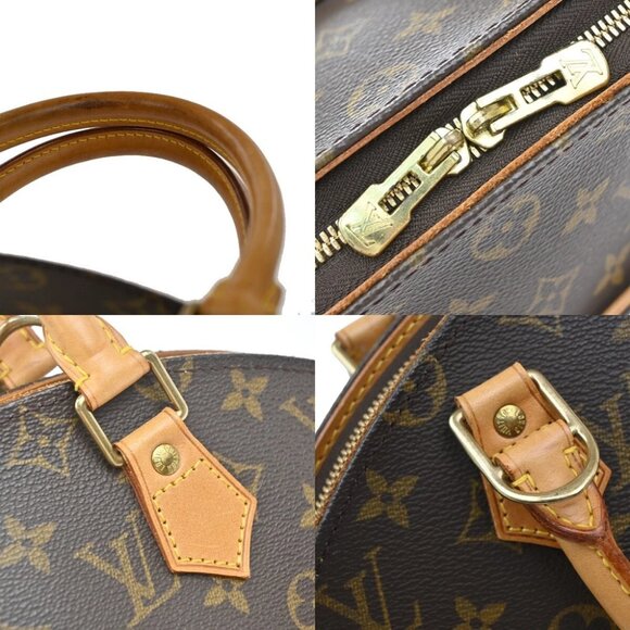 LOUIS VUITTON LV Logos Ellipse MM Hand Bag Monogram Leather Brown - Picture 12 of 16